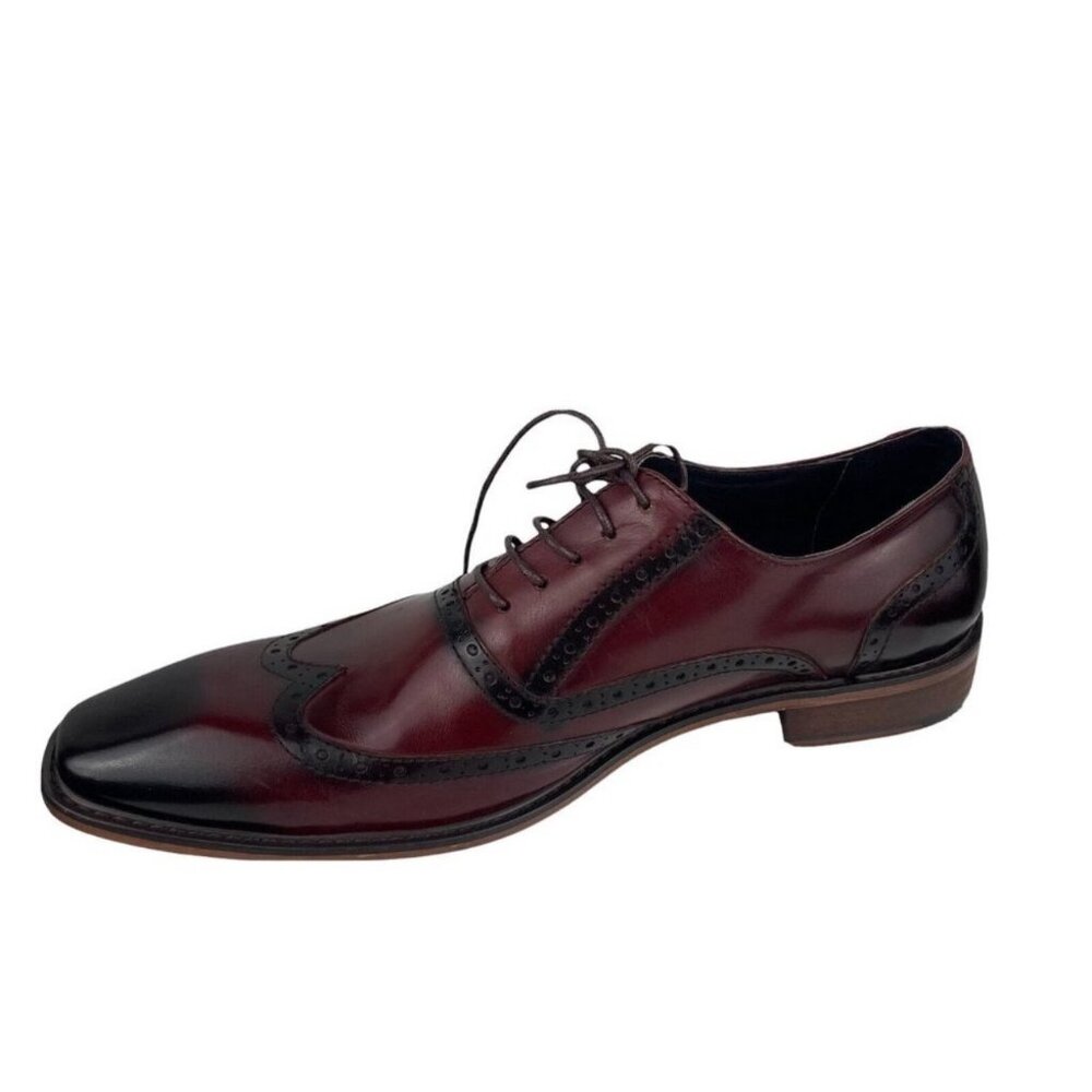 Asher Green Burgundy‎ Oxford Dress Shoes - Size 10